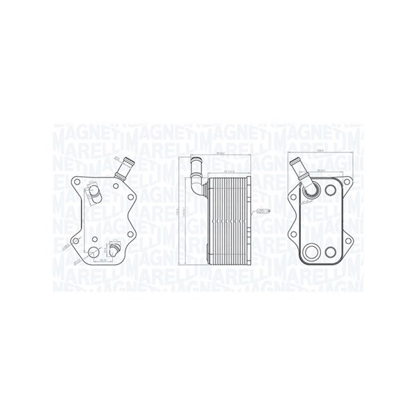 Oljekylare, motor Magneti marelli 350300004600 MAGNETI MARELLI