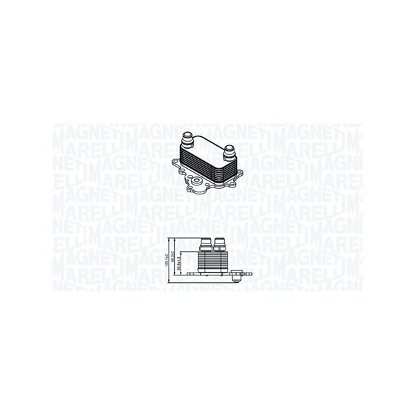 Oljekylare, motor Magneti marelli 350300004700 MAGNETI MARELLI