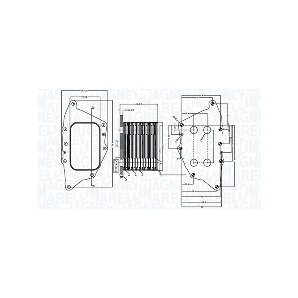 Oljekylare, motor Magneti marelli 350300005000 MAGNETI MARELLI