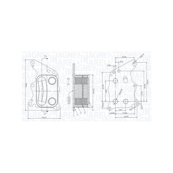 Oljekylare, motor Magneti marelli 350300005200 MAGNETI MARELLI