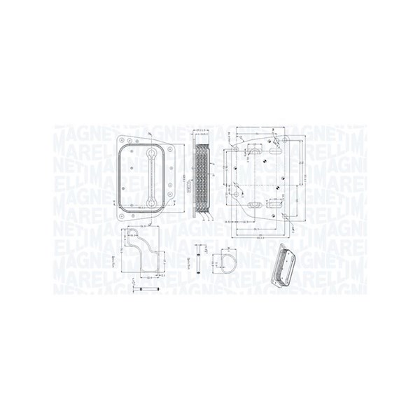 Oljekylare, motor Magneti marelli 350300005400 MAGNETI MARELLI