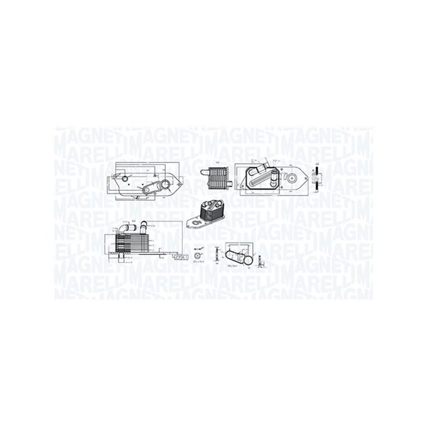 Oljekylare, motor Magneti marelli 350300006800 MAGNETI MARELLI