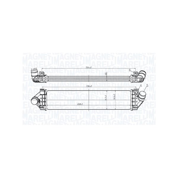 Intercooler Magneti marelli 351319206200 MAGNETI MARELLI