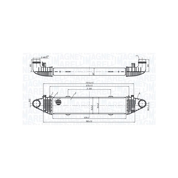 Intercooler Magneti marelli 351319206250 MAGNETI MARELLI