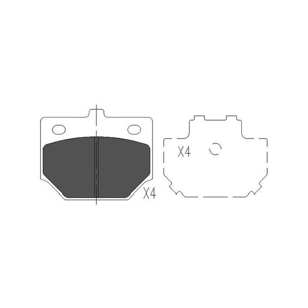Bromsbeläggsats, Framaxel Kavo parts KBP-1509 KAVO PARTS