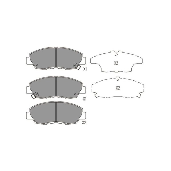 Bromsbeläggsats, Framaxel Kavo parts KBP-2053 KAVO PARTS