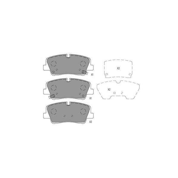 Bromsbeläggsats, Bakaxel Kavo parts KBP-3049 KAVO PARTS