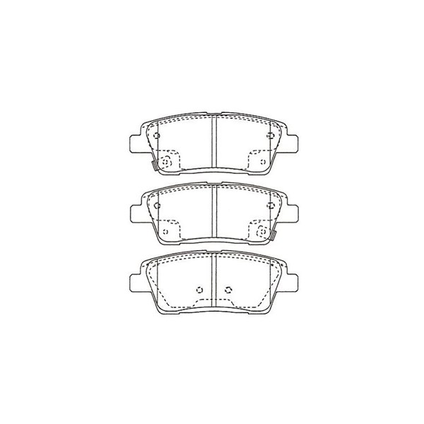 Bromsbeläggsats, Bakaxel Kavo parts KBP-3052 KAVO PARTS