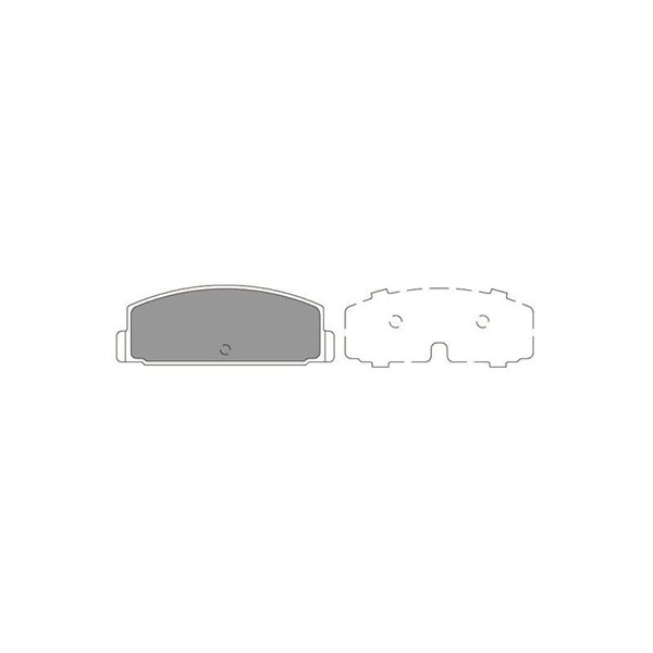 Bromsbeläggsats, Bakaxel Kavo parts KBP-5545 KAVO PARTS