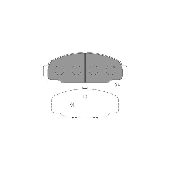 Bromsbeläggsats, Framaxel Kavo parts KBP-9131 KAVO PARTS