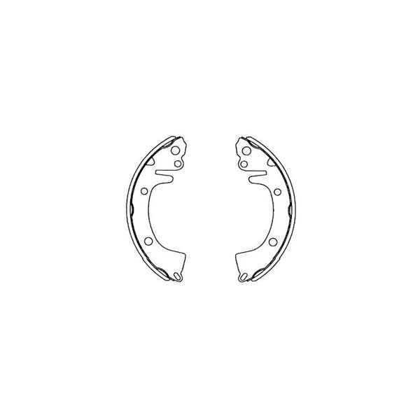 Bromsbackar, sats, Bakaxel Kavo parts KBS-3410 KAVO PARTS