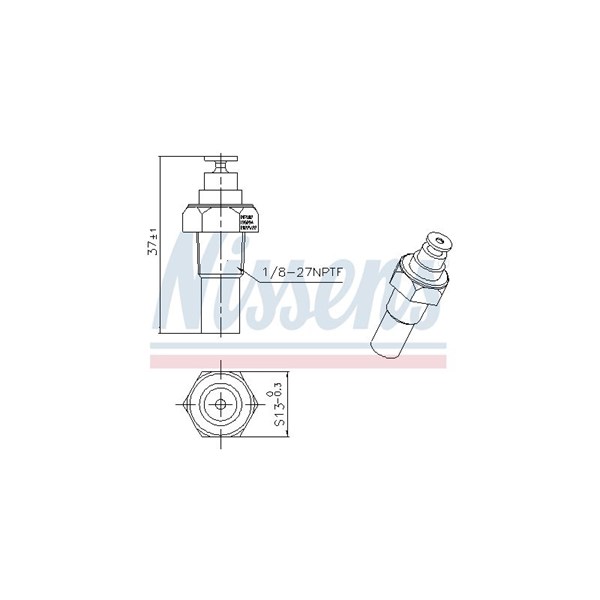 Kylvätsketemperatur-sensor, Fram Nissens 207002 NISSENS