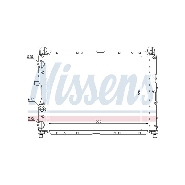 Kylare, motorkylning Nissens 60024 NISSENS