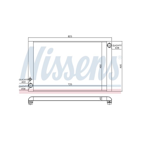Kylare, motorkylning Nissens 60428 NISSENS