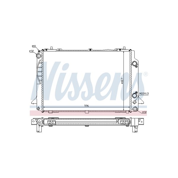 Kylare, motorkylning Nissens 60467A NISSENS Kylare, motorkylning Nissens 60467A NISSENS