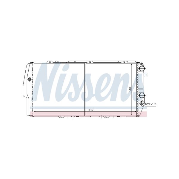 Kylare, motorkylning Nissens 604781 NISSENS
