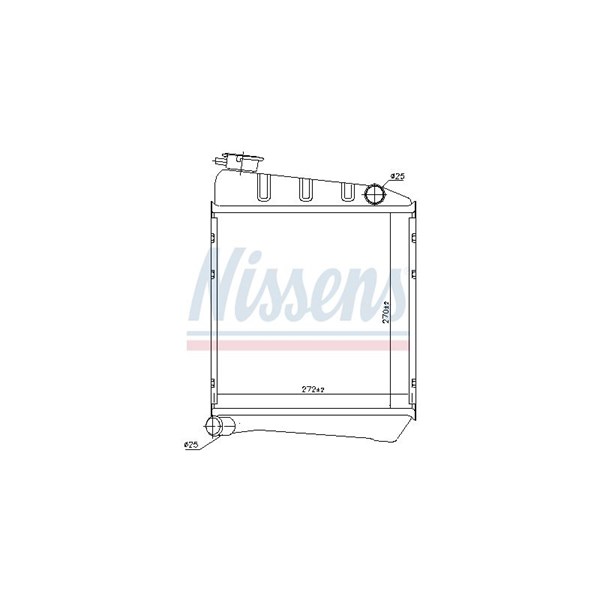 Kylare, motorkylning Nissens 60519 NISSENS