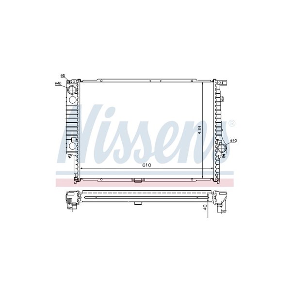 Kylare, motorkylning Nissens 60596A NISSENS
