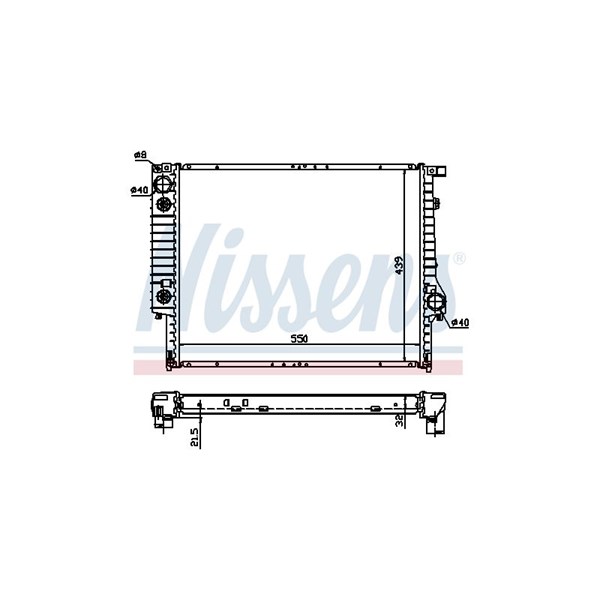 Kylare, motorkylning Nissens 60618A NISSENS Kylare, motorkylning Nissens 60618A NISSENS