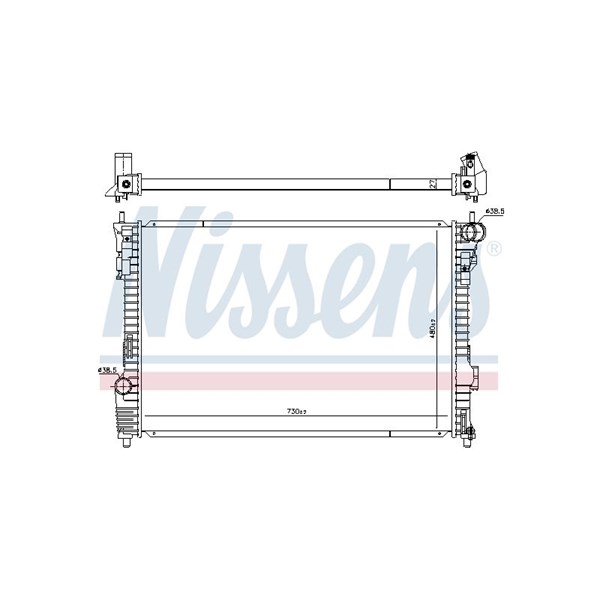 Kylare, motorkylning Nissens 606536 NISSENS
