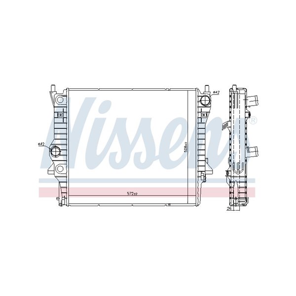 Kylare, motorkylning Nissens 606560 NISSENS