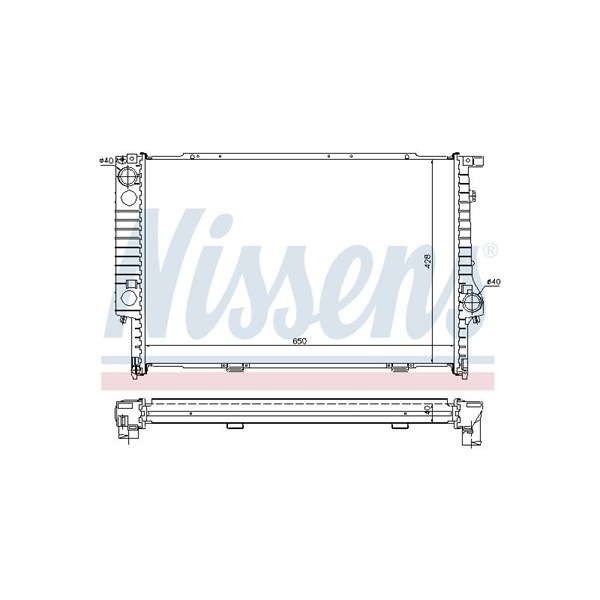 Kylare, motorkylning Nissens 60693A NISSENS