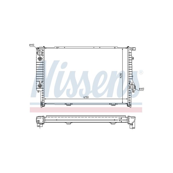 Kylare, motorkylning Nissens 60694A NISSENS
