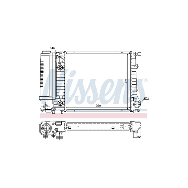 Kylare, motorkylning Nissens 60731A NISSENS