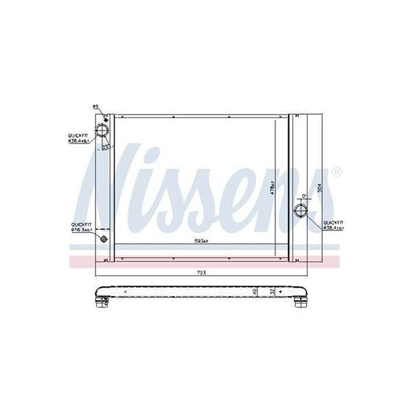 Kylare, motorkylning Nissens 60761 NISSENS