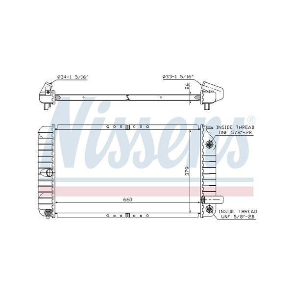 Kylare, motorkylning Nissens 609191 NISSENS