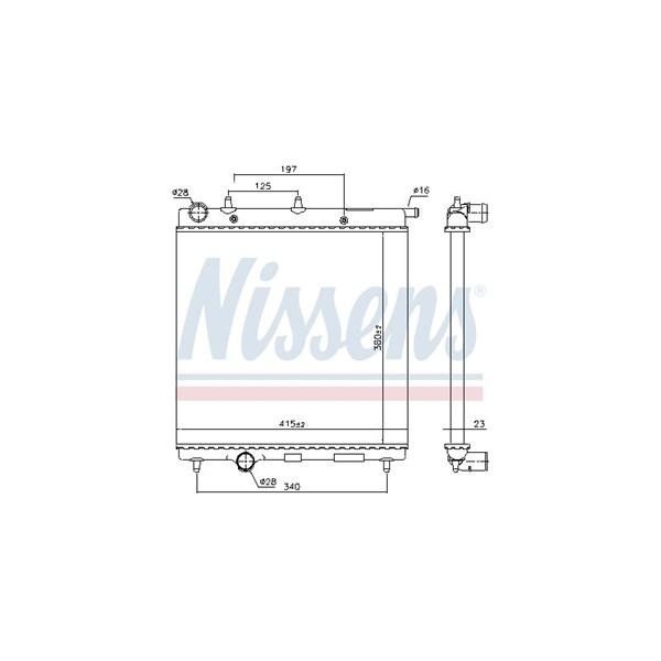 Kylare, motorkylning Nissens 61277 NISSENS Kylare, motorkylning Nissens 61277 NISSENS