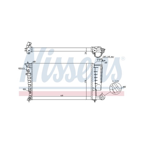 Kylare, motorkylning Nissens 61316A NISSENS
