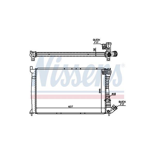 Kylare, motorkylning Nissens 61349A NISSENS Kylare, motorkylning Nissens 61349A NISSENS