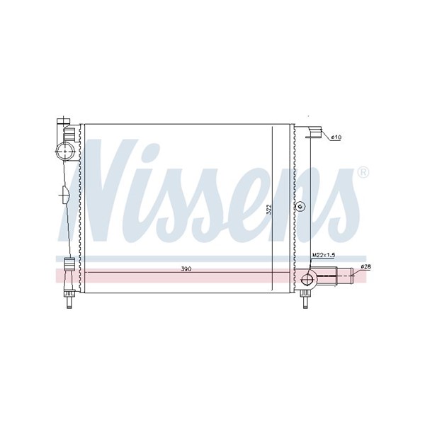 Kylare, motorkylning Nissens 61391 NISSENS