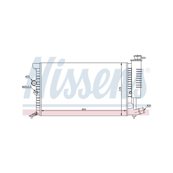 Kylare, motorkylning Nissens 61399A NISSENS