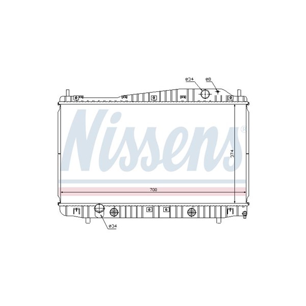 Kylare, motorkylning Nissens 61639 NISSENS