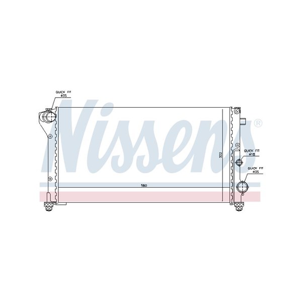 Kylare, motorkylning Nissens 617846 NISSENS