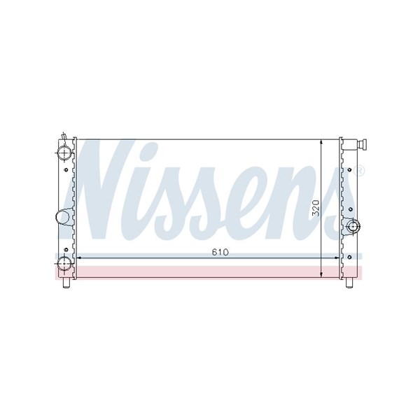Kylare, motorkylning Nissens 61848 NISSENS