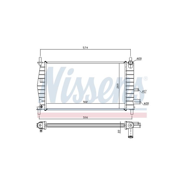 Kylare, motorkylning Nissens 62085A NISSENS Kylare, motorkylning Nissens 62085A NISSENS