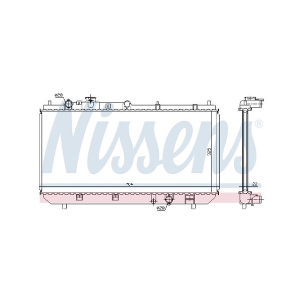 Kylare, motorkylning Nissens 62403A NISSENS