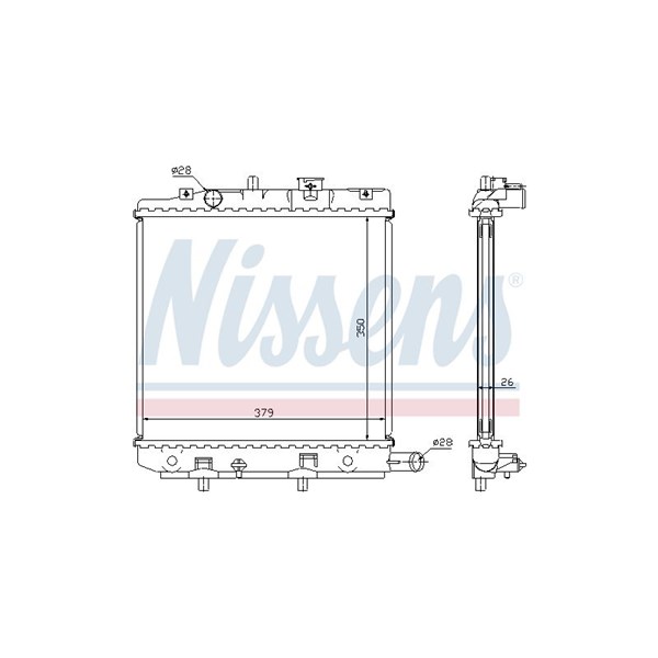Kylare, motorkylning Nissens 62455A NISSENS