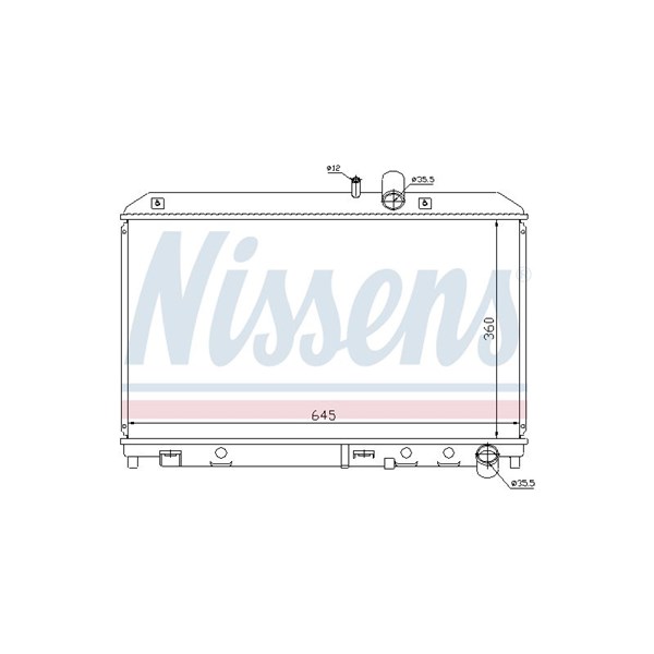 Kylare, motorkylning Nissens 62458 NISSENS