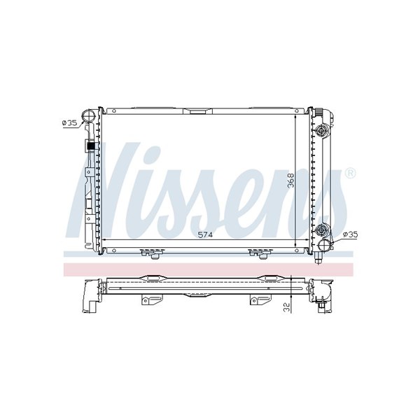 Kylare, motorkylning Nissens 62670A NISSENS Kylare, motorkylning Nissens 62670A NISSENS