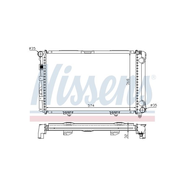 Kylare, motorkylning Nissens 62671A NISSENS Kylare, motorkylning Nissens 62671A NISSENS
