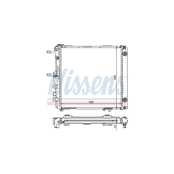 Kylare, motorkylning Nissens 62682A NISSENS Kylare, motorkylning Nissens 62682A NISSENS