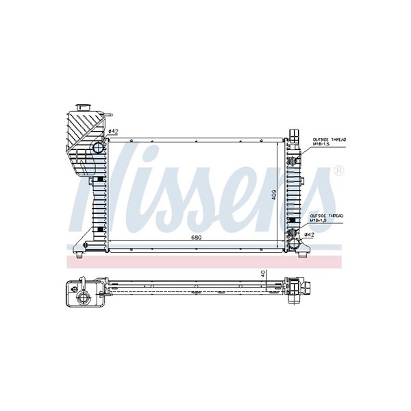 Kylare, motorkylning Nissens 62686A NISSENS