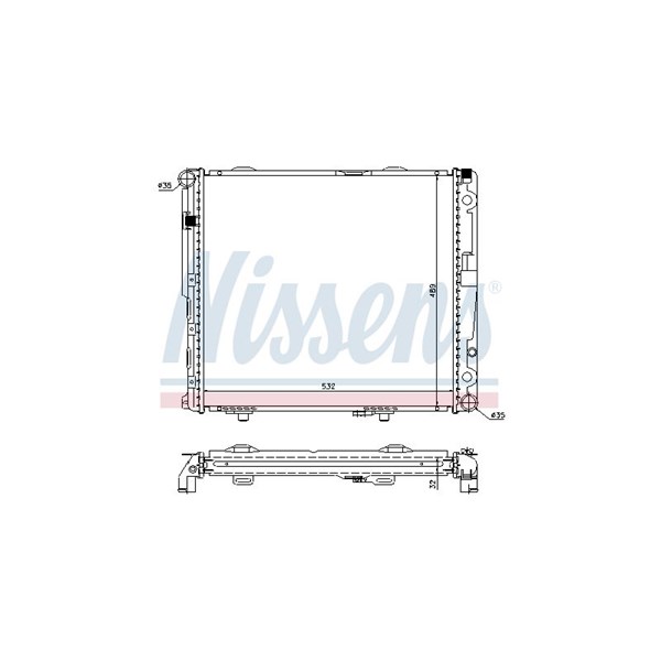 Kylare, motorkylning Nissens 62693A NISSENS Kylare, motorkylning Nissens 62693A NISSENS