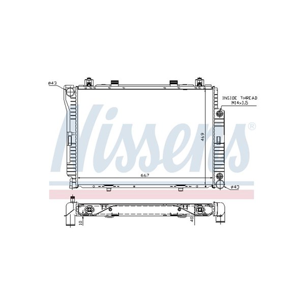 Kylare, motorkylning Nissens 62714A NISSENS Kylare, motorkylning Nissens 62714A NISSENS