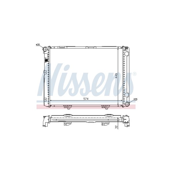 Kylare, motorkylning Nissens 62732A NISSENS Kylare, motorkylning Nissens 62732A NISSENS