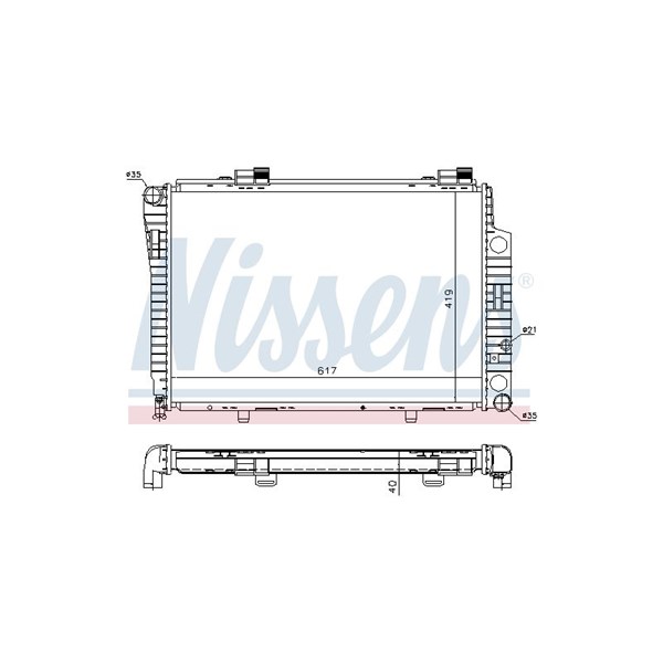 Kylare, motorkylning Nissens 62752A NISSENS Kylare, motorkylning Nissens 62752A NISSENS